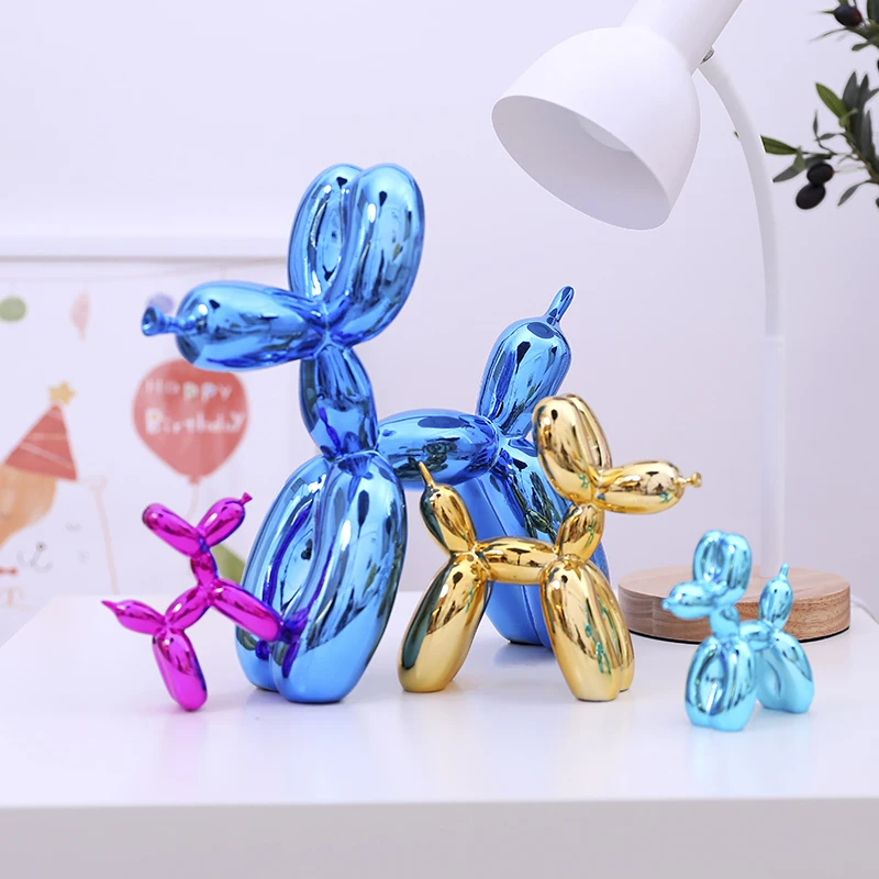 Jeff Koons Блестящий воздушный шар собака абстрактное рукоделие Смола статуэтка домашний декор Художественная Скульптура свадебное украшение декор для дома