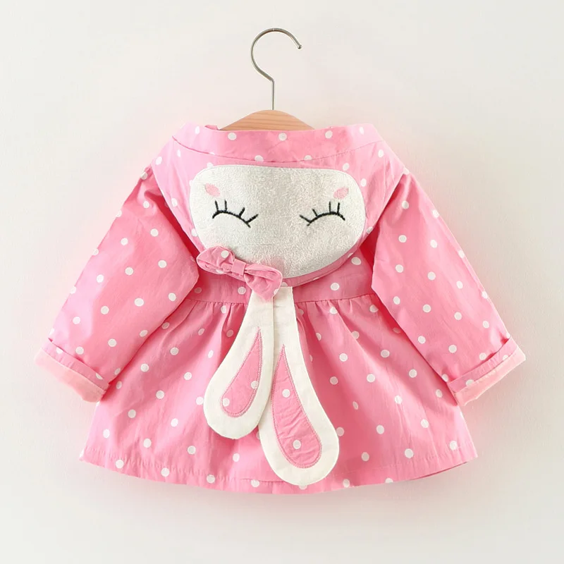Детское хлопковое пальто принцессы демисезонная ветровка для маленьких девочек