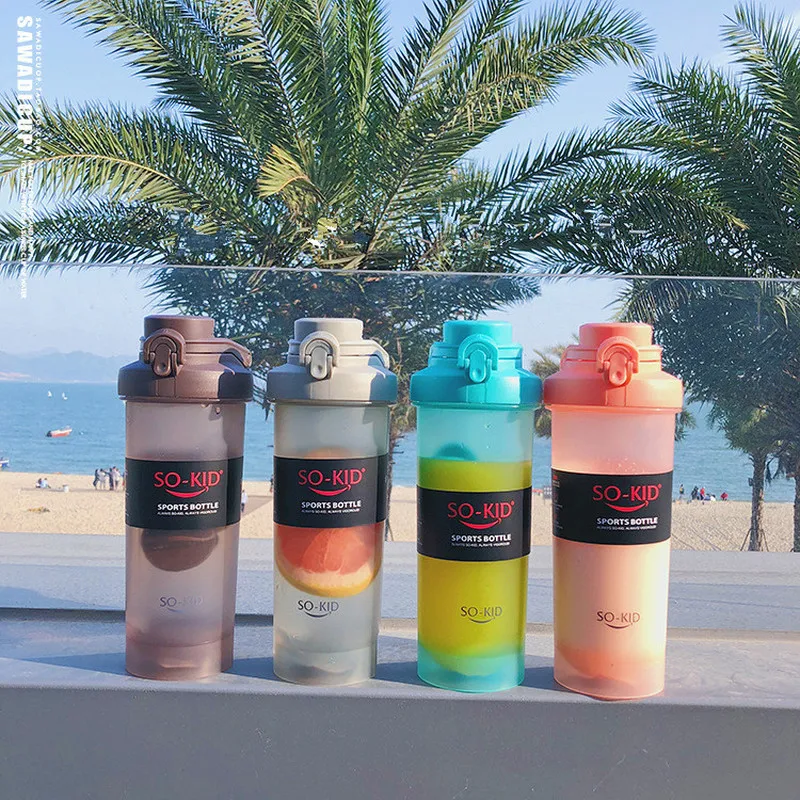 YIBO тренд креативная Студенческая пластиковая чашка протеиновая пудра шейк