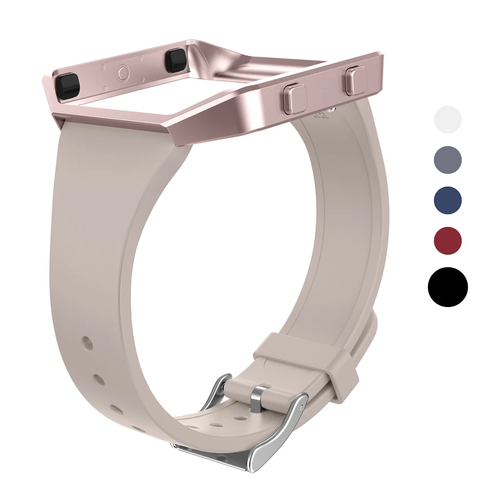 LPink Силиконовый тонкий ремешок для TPU аксессуары браслет на запястье для Fitbit Blaze спортивные часы Для женщин Для мужчин небольшой/большого размера для Fitbit Blaze ремень - Цвет ремешка: LPink