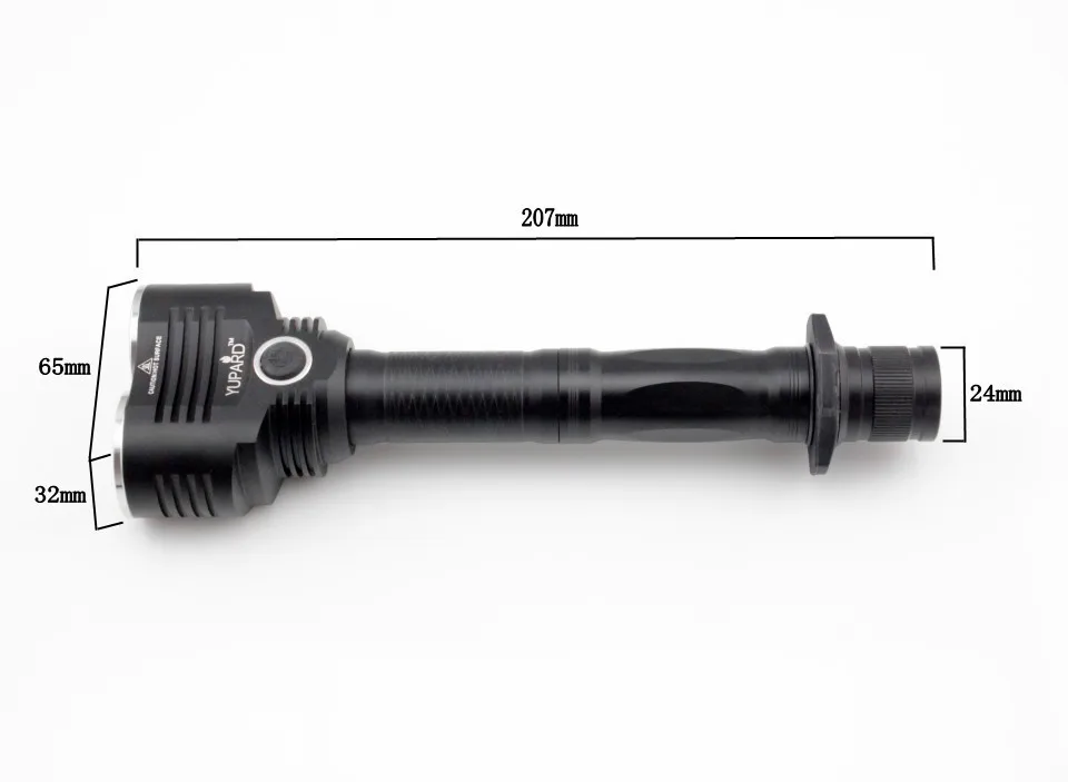 YUPARD 2* XM-L T6 светодиодный фонарик лампа 5 режимов 18650 перезаряжаемая батарея дальние снимки супер яркий Тактический Открытый