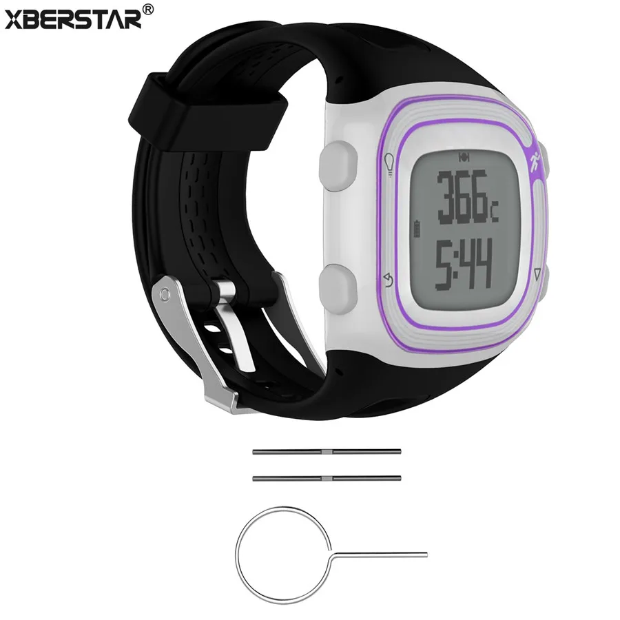 Спортивный силиконовый ремешок для наручных часов Garmin Forerunner 10 15