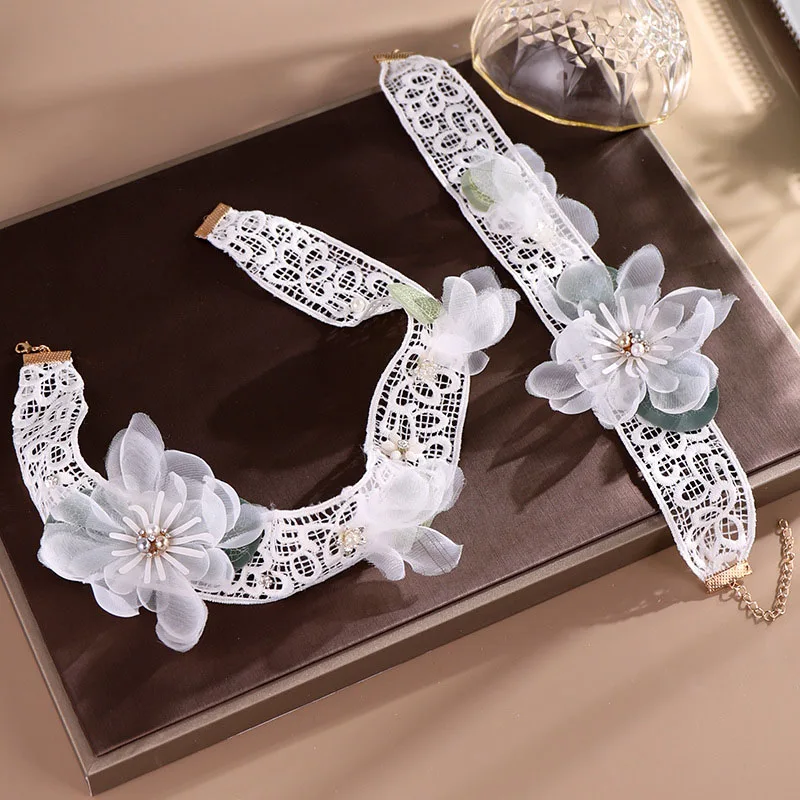 Новый элегантный комплект свадебных головных уборов корейский Сказочный