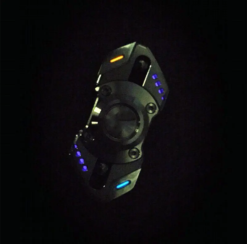 Двухлистный Спиннер из питона прозрачный ручной нержавеющей стали с цирконием