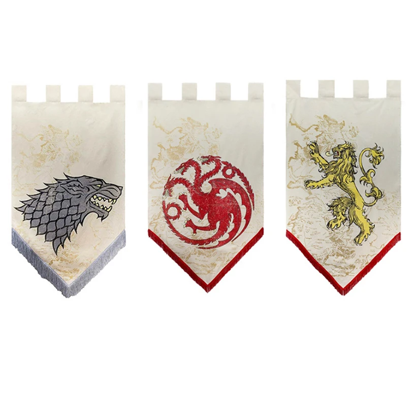 Игра престолов флаг баннер дом Старк Таргариен Lannister свиток флаг баннер 43*72 см настенный баннер вентиляторы подарок украшение дома