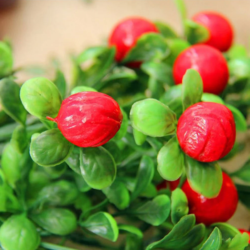 Осенний искусственный фрукт на удачу пластиковый плющ лист растение листва