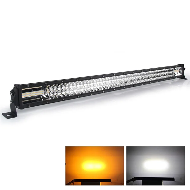12D 42inch 648W CO светильник 270 Вт 405 Вт 648 Вт 783 Вт 12D светодиодный светильник 12 В Стробоскоп Белый Янтарный светодиодный бар автомобильный комбинированный светодиодный рабочий светильник для трактора Jeep ATV - Цвет: 12D 42inch 648W