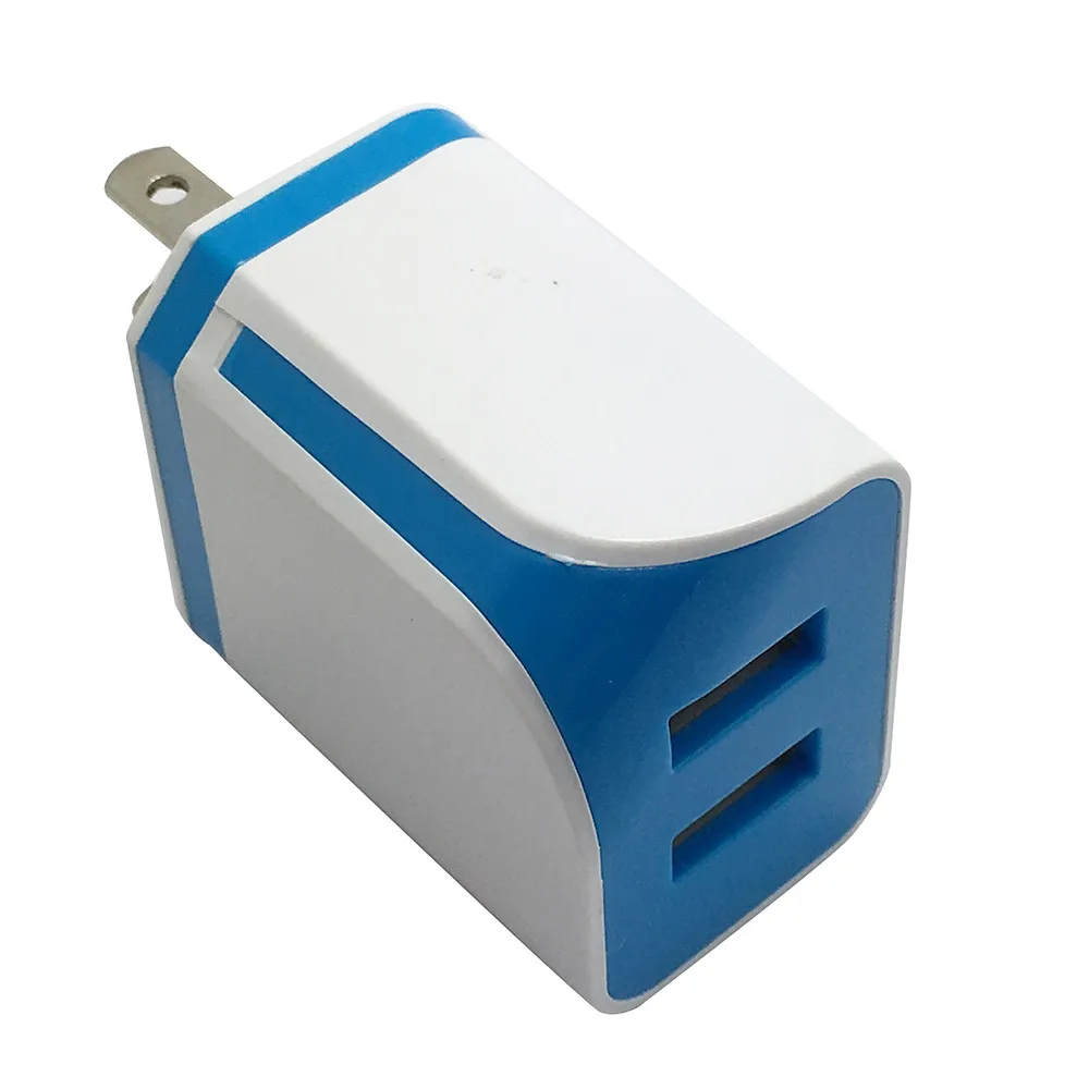 Новое настенное зарядное устройство с двумя usb портами для домашнего путешествия