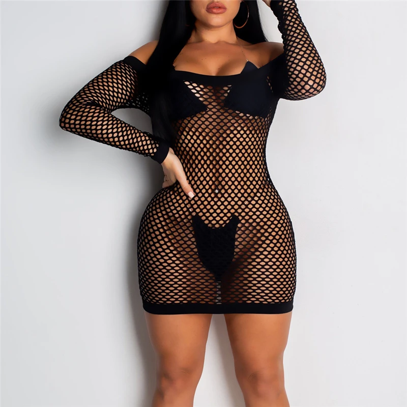 Женская накидка на бикини сексуальное ажурное пляжное платье с вырезами и