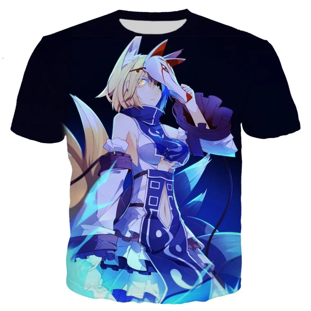 Горячая игра Azur Lane милые мужские рубашки 3D печатные футболка забавная модные летние рубашки крутая рубашка для мужчин женщин унисекс Повседневный Топ