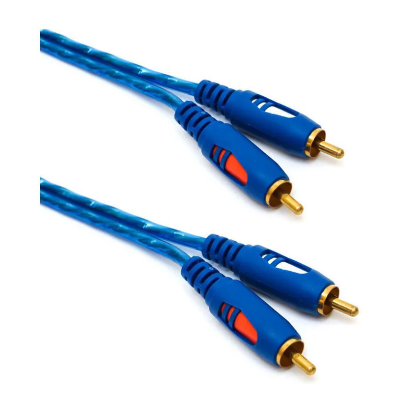 Аудиокабель 2RCA к 2 RCA штекер-штекер позолоченный аудиокабель 1 5 м 3 для домашнего
