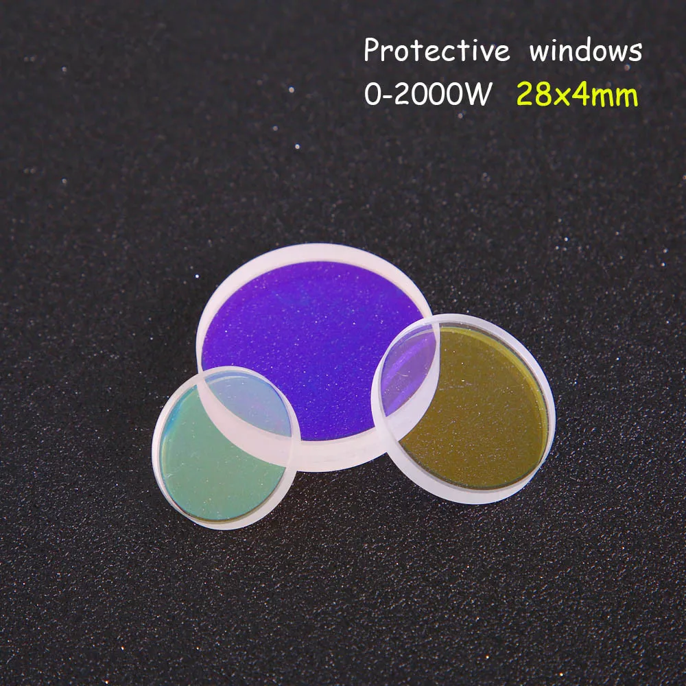 RayTools Lens AG волоконная лазерная головка Защита объектива windows 28*4 мм для 500 Вт/700 Вт/1000