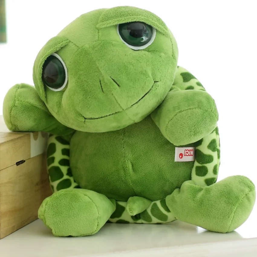 

Huge Size Plush Tortoise Toy Cute Army Green Big Eyes Turtle Plush Pillow Staffed Cushion for Girls Vanlentine's Day Gift