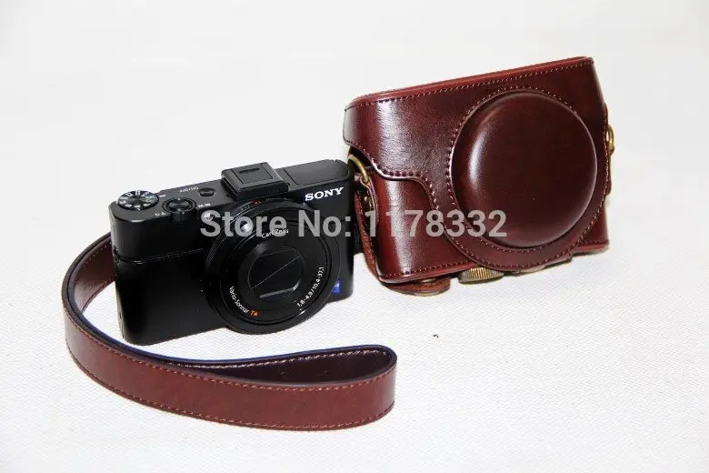 Кожаный чехол для камеры Sony RX rx100/RX100II/RX100III M3 rx100 iii 100 ii камеры|camera bag|bag forrx |