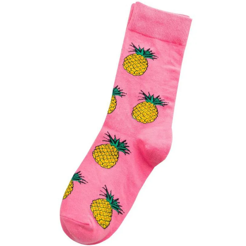 LETSBUY/женские носки из чесаного хлопка harajuku, забавные креативные носки с рисунками животных для девушек и женщин, носки с фруктами, собаками, птицами, Чили, мужские носки