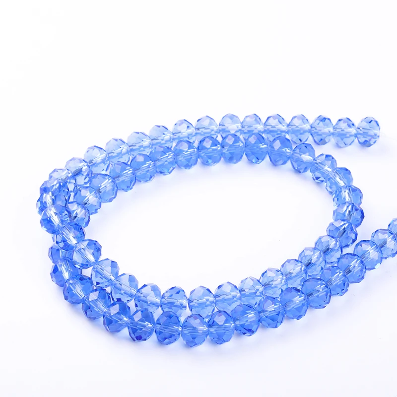 Стеклянные бусины Rondelles россыпью для самостоятельного изготовления браслетов