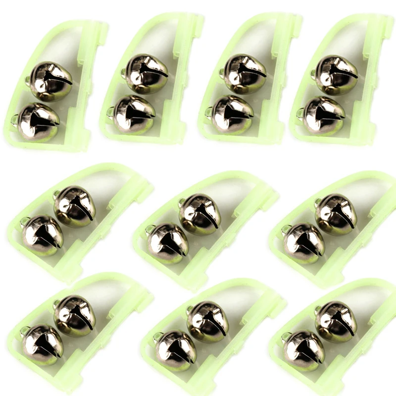 Светящийся зажим для удочки с двойным колокольчиком 1 шт. | Спорт и развлечения