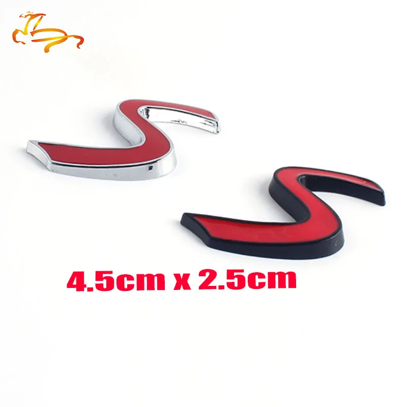 

10X 3D Metal Letter S Blue Red Car Auto Emblem Trunk Sticker Badge for Infiniti Q50 Q50L G37 G25 QX70 FX35 FX37 Car Styling