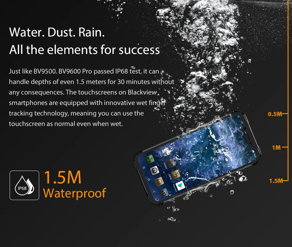 Смартфон Blackview BV9600 Pro прочный водонепроницаемый Helio P70 глобальная версия 4G экран 6