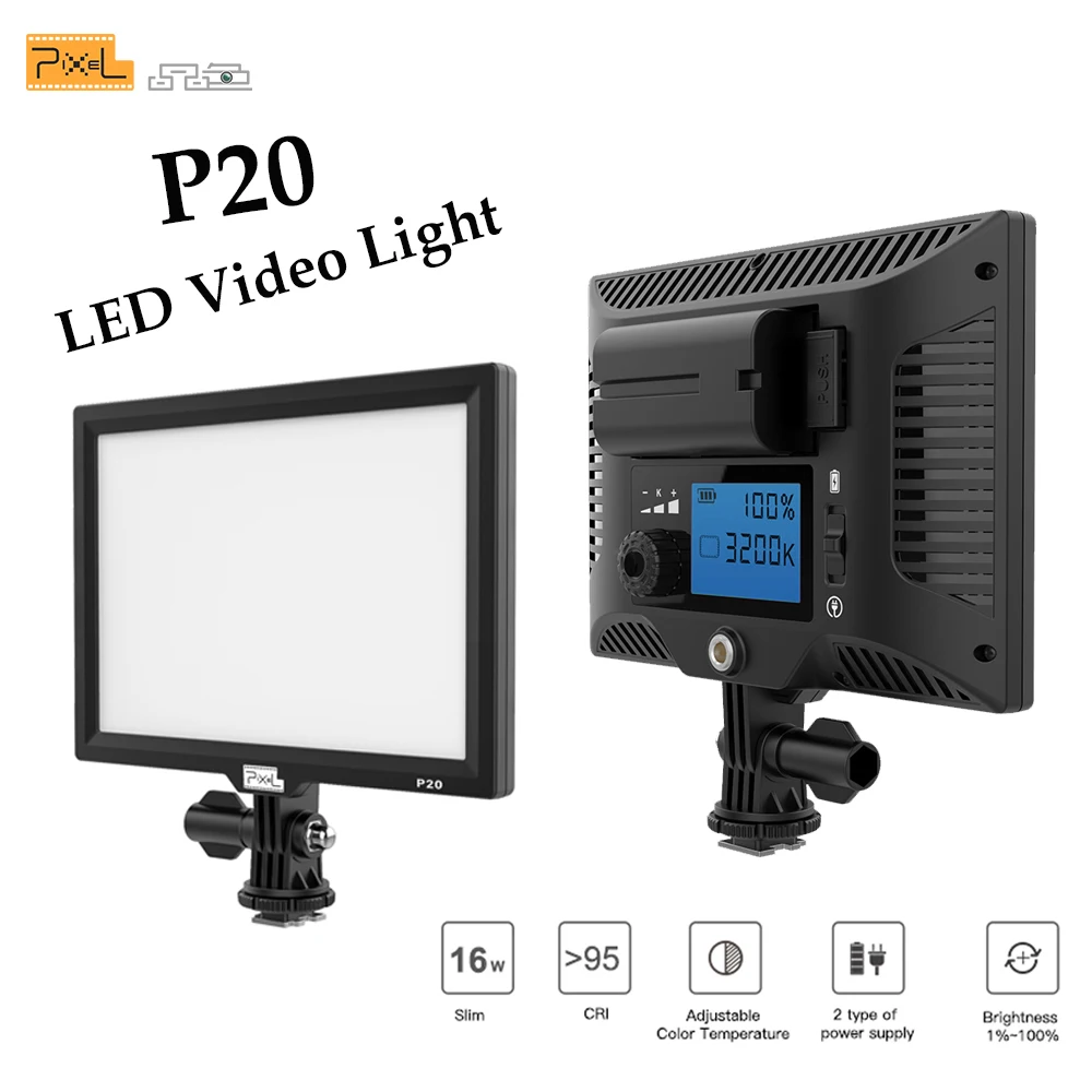 PixeL P20 Би Цвет и затемнения тонкий светодио дный видео ЖК дисплей Дисплей DSLR