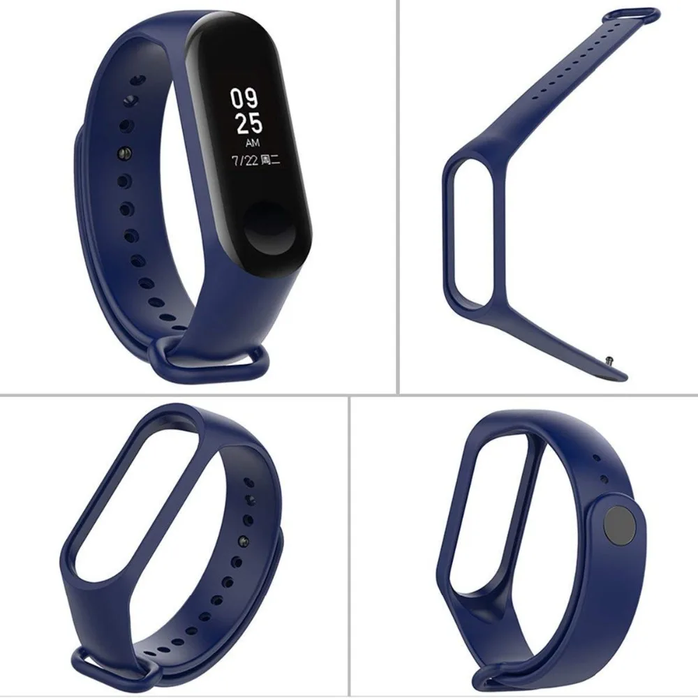 Сменный ремешок из мягкого ТПУ модный спортивный браслет для Mi band 3 силиконовый