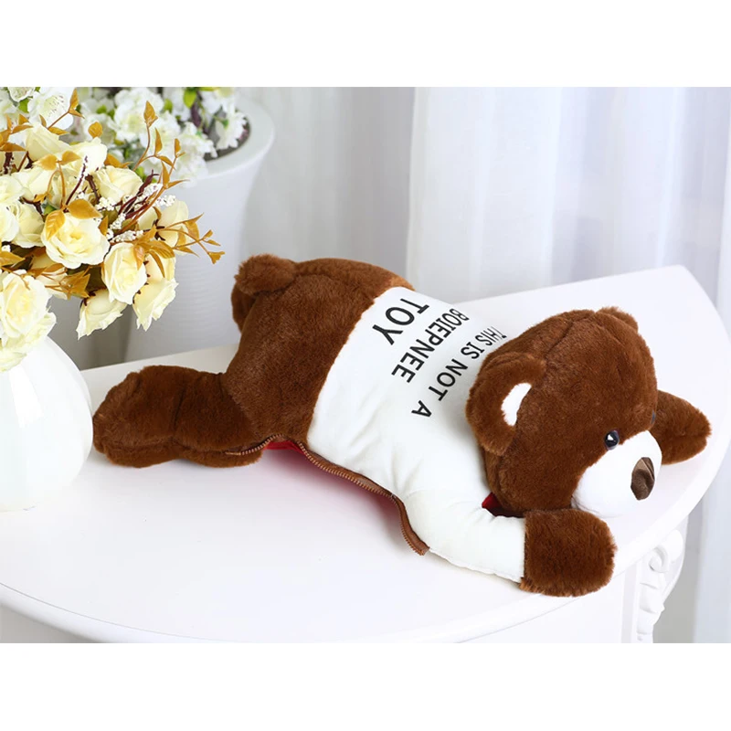 

Cartoon Rabbit Hand Warmer 220V Rechargeable Hot Water Bottle Cute Plush Warm Water Bag Water Injection Hand Po Electric