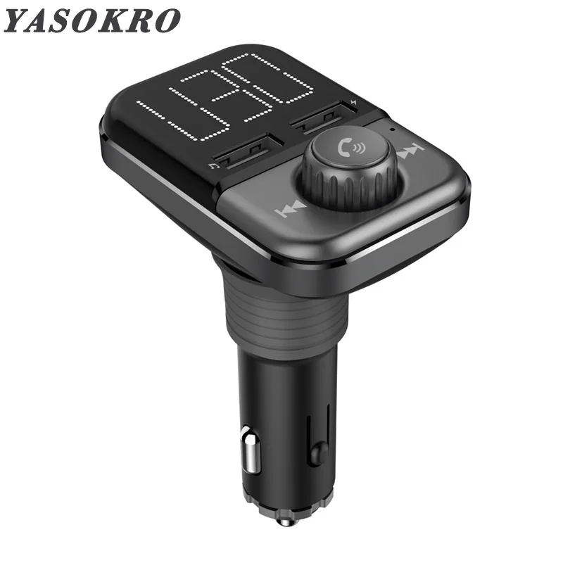 Модулятор FM передатчика YASOKRO U30 автомобильный аудио mp3 плеер Bluetooth гарнитура