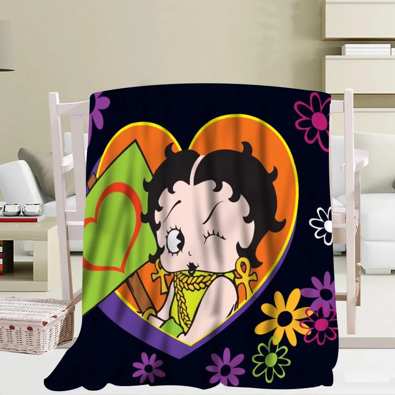 Новое поступление на заказ Betty Boop одеяло диван Новое одеяло портативное мягкое одеяло кровать самолет путешествия взрослый домашнее полотенце - Цвет: Blanket