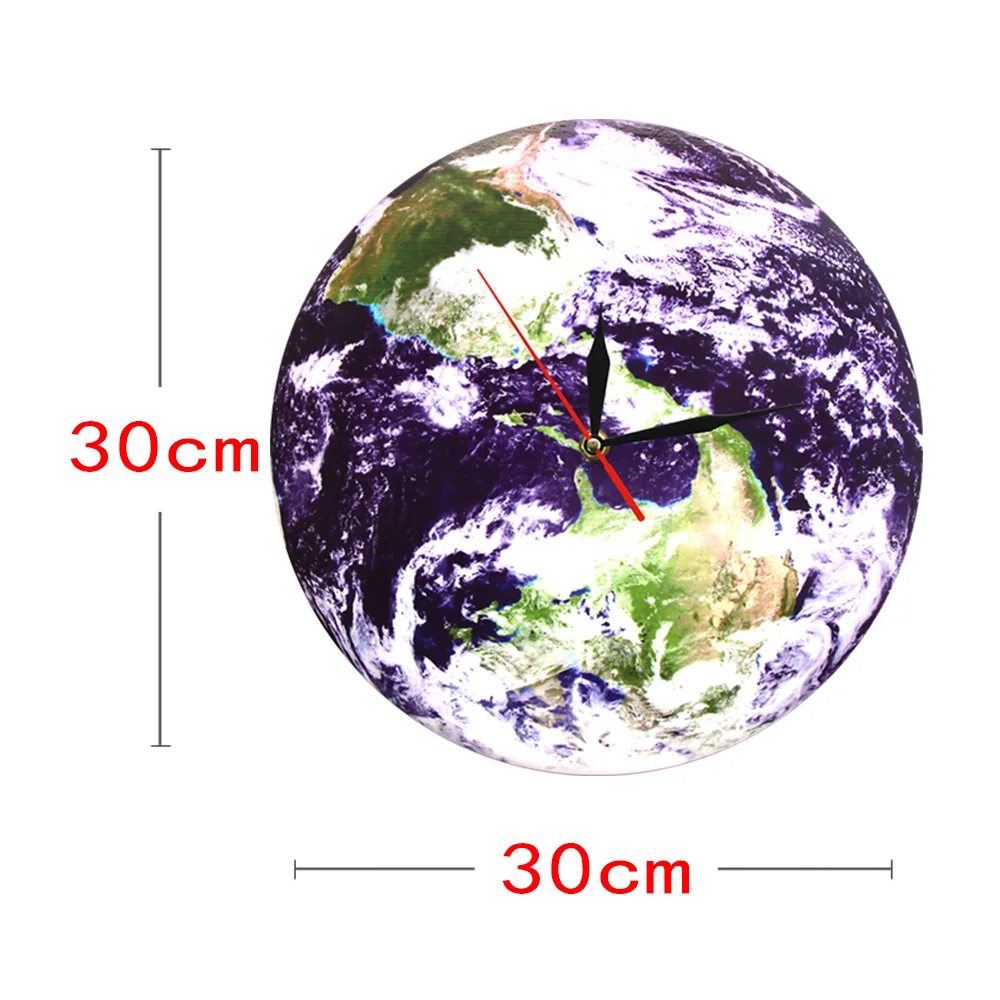 Настенные часы Earth Day View современный дизайн настенные Planet небесные космические 3D