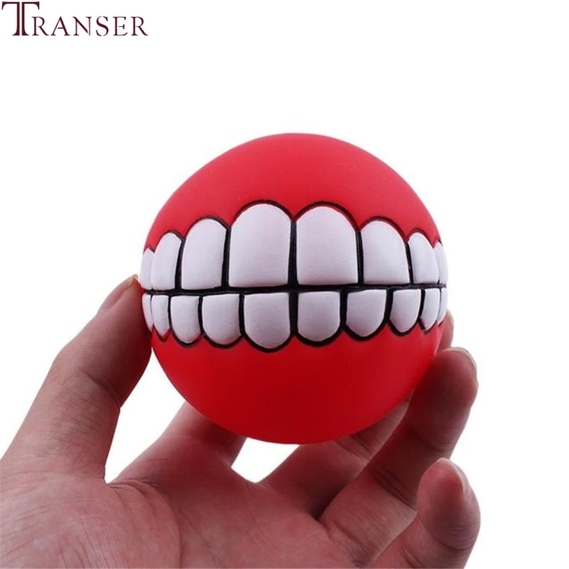 Игрушка мяч для собаки Transer прорезиненная игрушка со звуком пищалка жевательные