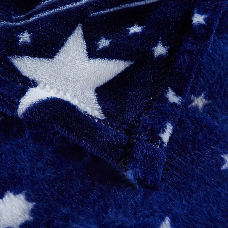 Одеяло на кровать с яркими звездами супермягкое Фланелевое покрывало высокой