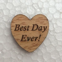 50pcs best day ever wooden heart table confetti vintage rustic wedding decoration wood confetti photo props