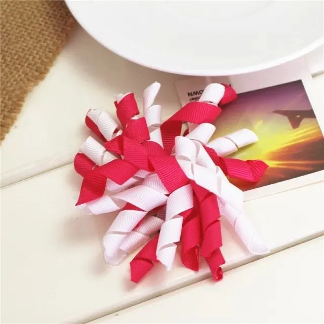 Ленточные цветы ручной работы заколки для волос с бантом девочек детские в