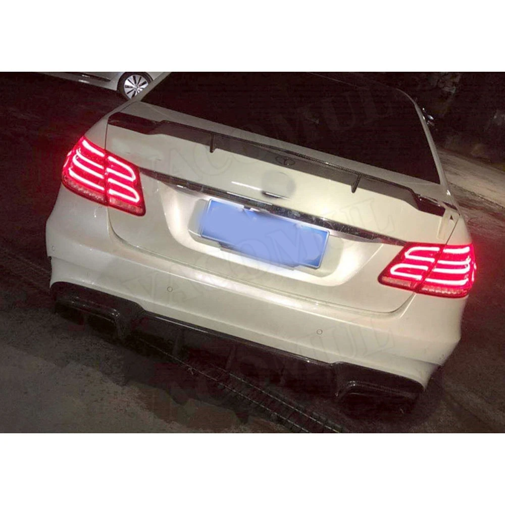 Задний спойлер из углеродного волокна для диффузора губ Benz E класса W212 E260 E300 E400 E63