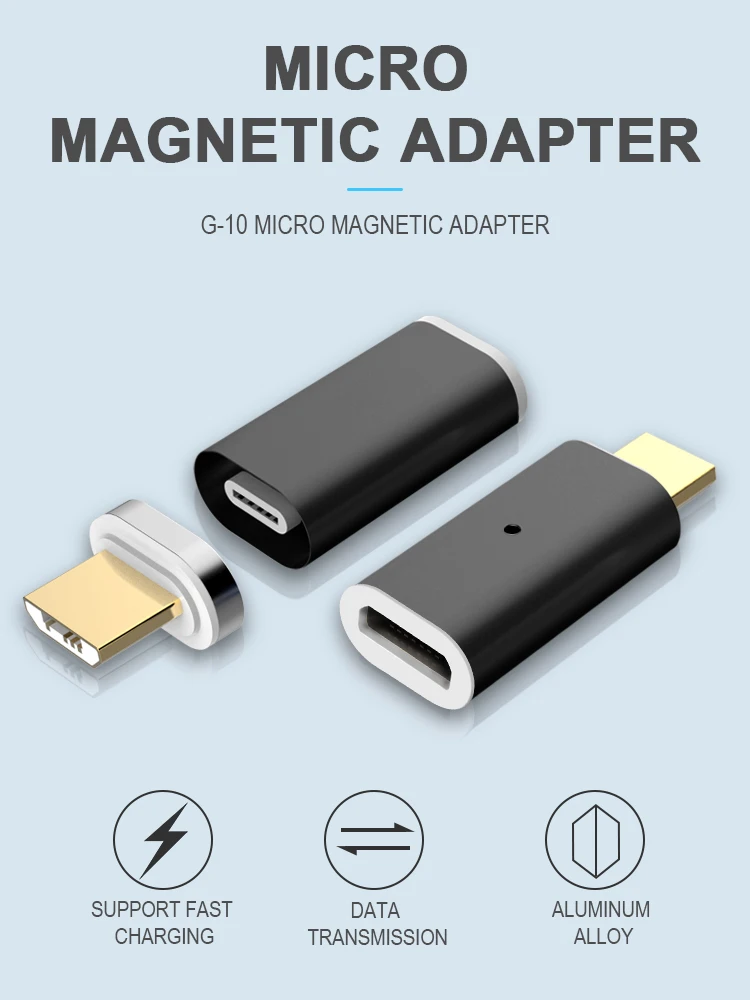 GREENPORT Micro Usb адаптер магнитное зарядное устройство Тип C конвертер для samsung iPhone Xiaomi huawei телефон зарядное устройство Кабельный разъем