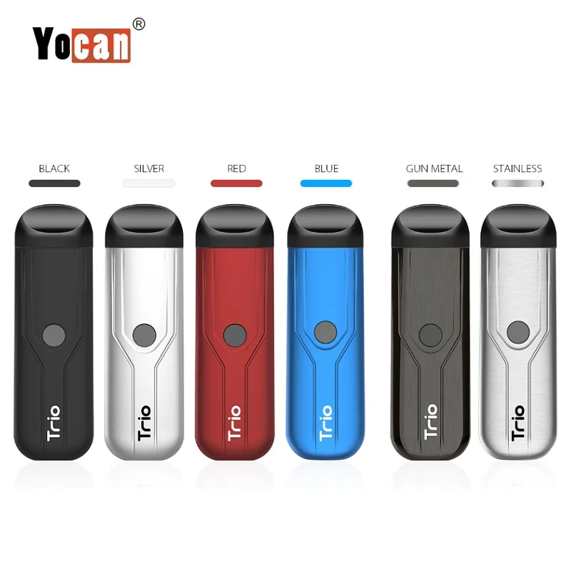 Комплект Vape YOCAN TRIO 3 в 1 комплект испарителя с аккумулятором 500 мАч 0 мл Pod для CBD сока