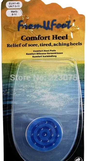 

Shoe Insole Relief Heel pain insoles Pad Cushion Gel plantar fasciitis New 2pairs/lot New