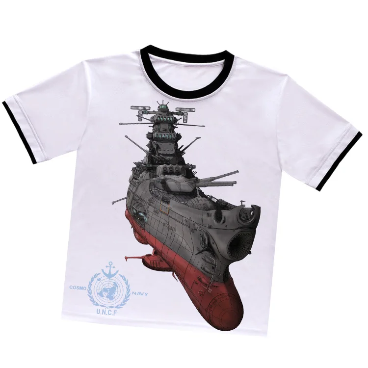 D0345 Коллекция аниме-игр Kantai, футболка Kongo Shimakaze Amatsukaze Yukikaze, белая футболка из полиэстера, летняя футболка Kancolle для активного отдыха - Цвет: D0345