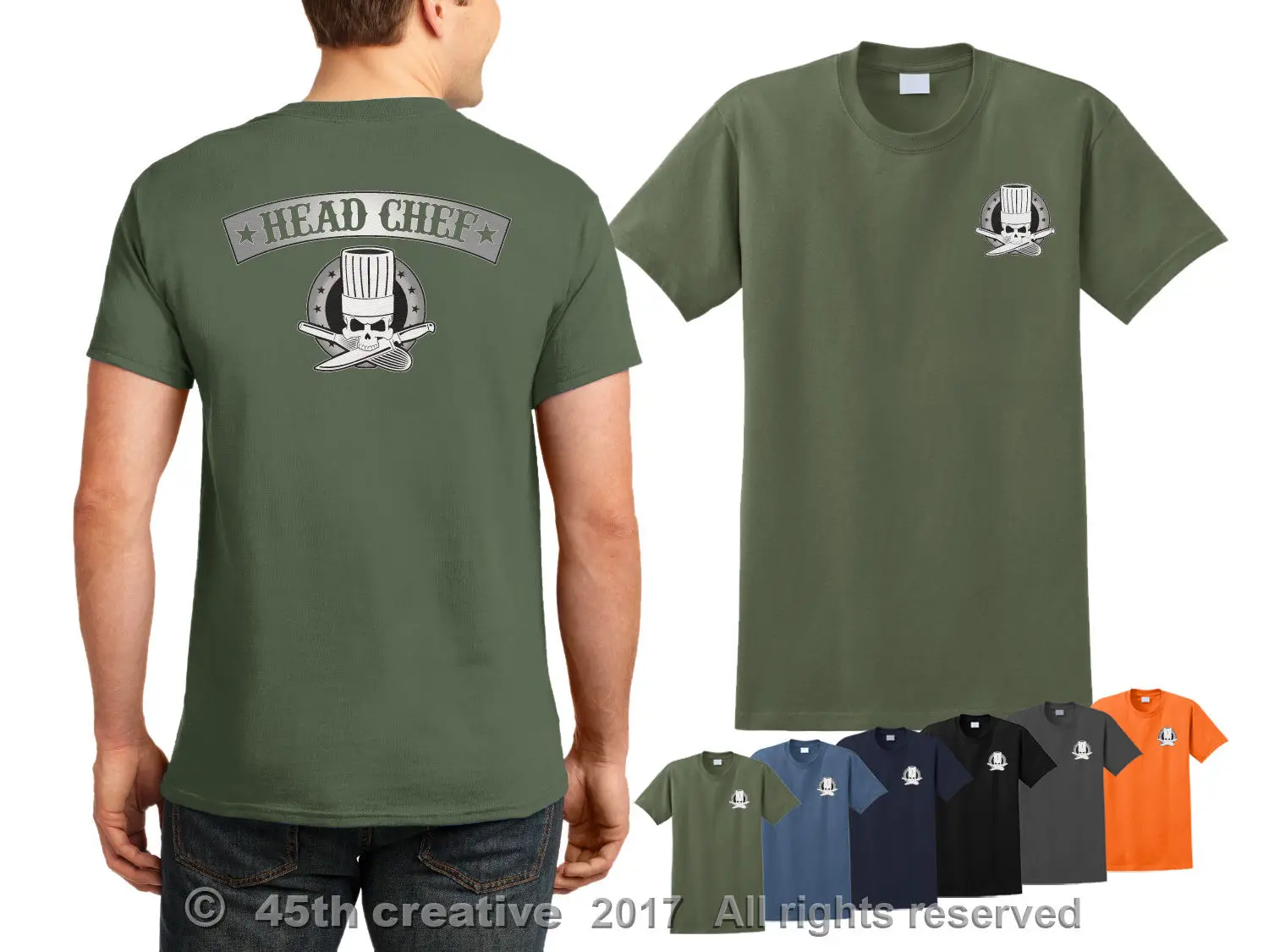 

Chef T-Shirt - Testa Camicia Culinario Ristorante Logo