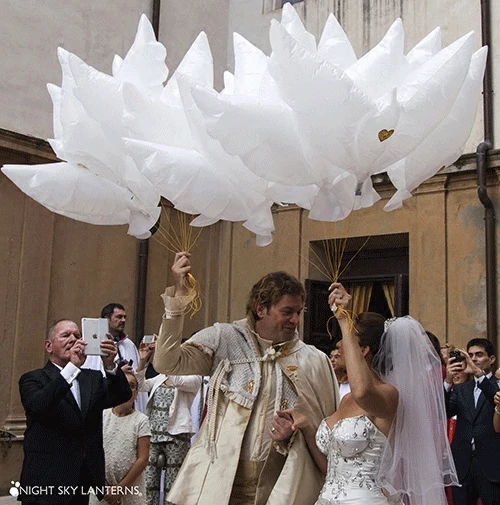 100 шт. большой Размеры Свадебная вечеринка украшения белый голубь шар шары мира