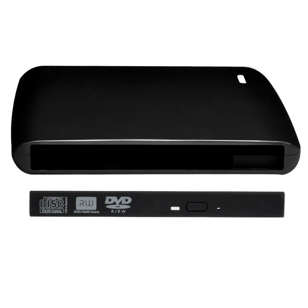 12 7 мм USB 2 0 DVD привод Внешние оптические диски Корпус SATA к внешний корпус для