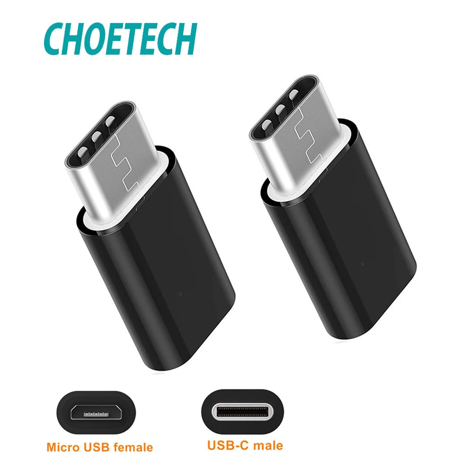 CHOETECH USB 3 1 type C адаптер Micro to OTG переходник быстрое зарядное устройство для Samsung Xiaomi