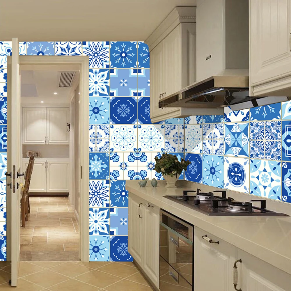 Скандинавский стиль креативный узор плитка настенная наклейка кухня ванная