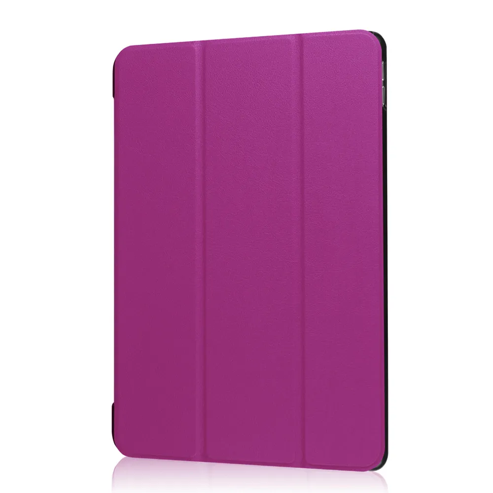 Purple Case Для iPad Pro 10,5 Премиум портативная тонкая перезаряжаемая 7 цветов светодиодный клавиатура с подсветкой Беспроводная Bluetooth клавиатура чехол - Цвет: Purple Case