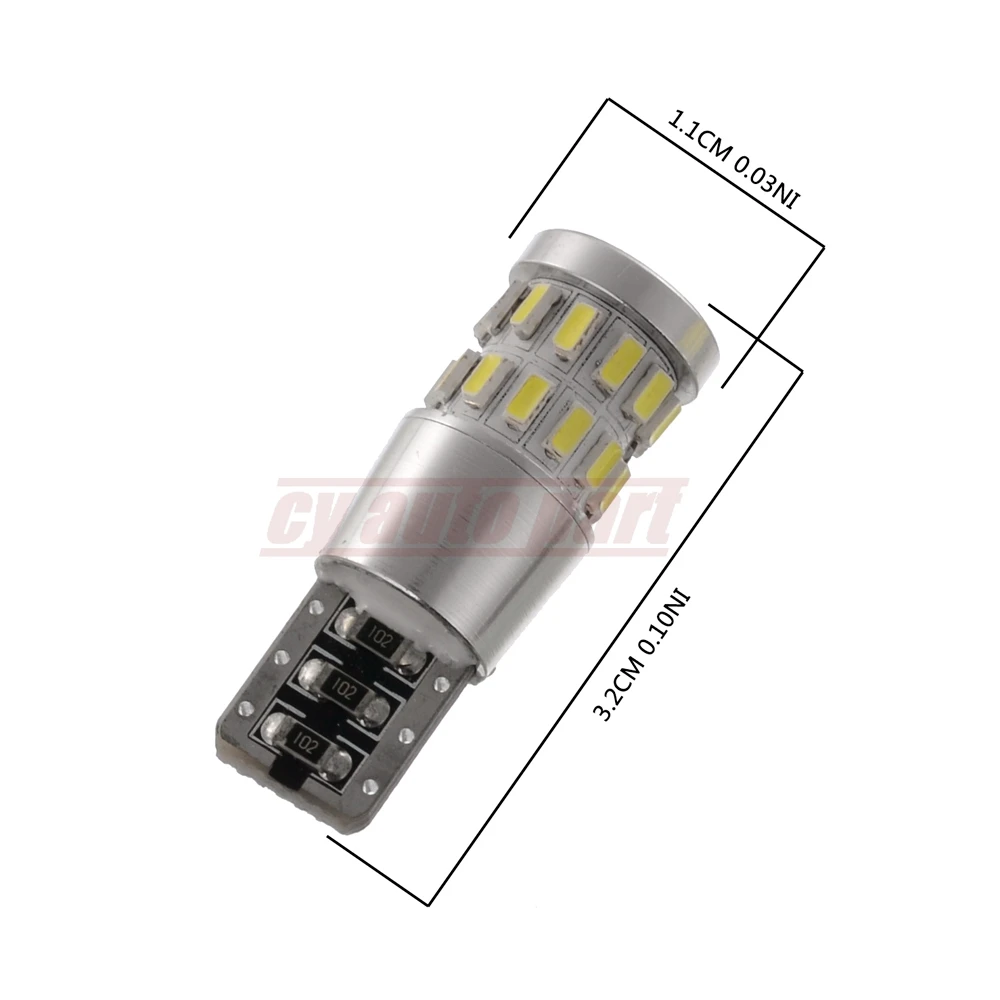 Новый 2x T10 194 168 W5W Авто 3014 30 светодиодный белый Canbus светильник номерного знака для