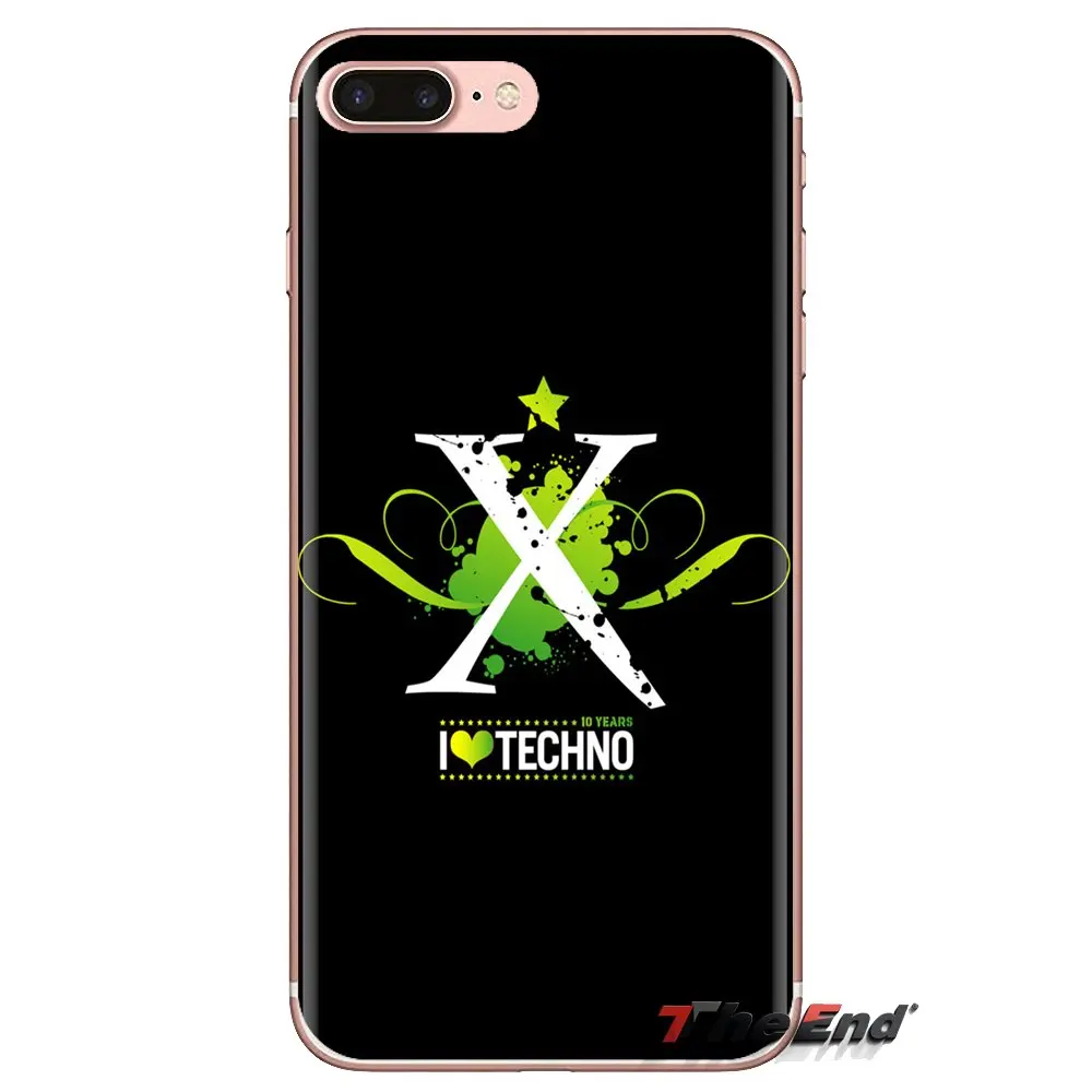 I Love Techno technology Music для LG G3 G4 Mini G5 G6 G7 Q6 Q7 Q8 Q9 V10 V20 V30 X Power 2 3 K10 K4 K8 2017 силиконовый чехол |
