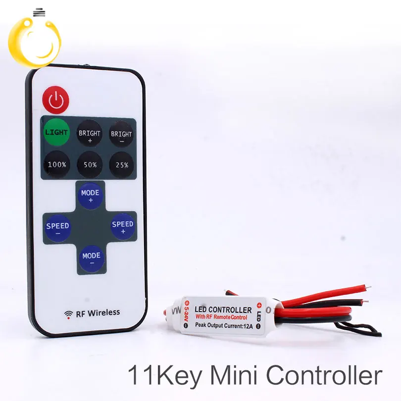 12В РЧ светодиодный светильник мини беспроводной переключатель управления Лер