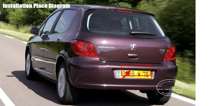 Liislee для peugeot 307 Sedan Estate 2001~ 2008-Автомобильная камера заднего вида+ 4," ЖК-экран монитор = 2 в 1 Система помощи при парковке