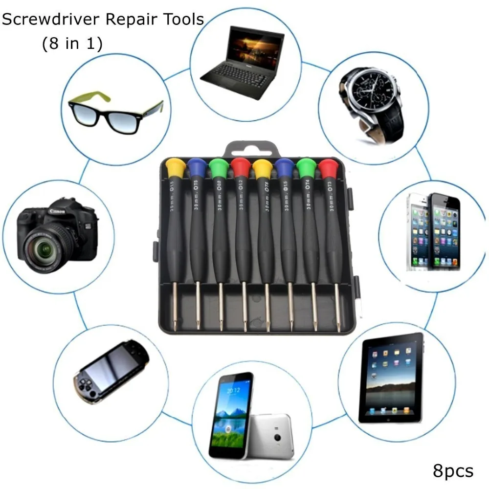 8 в 1 отвертка открывающая Torx Прецизионная Ремонтный комплект для планшета ремонт