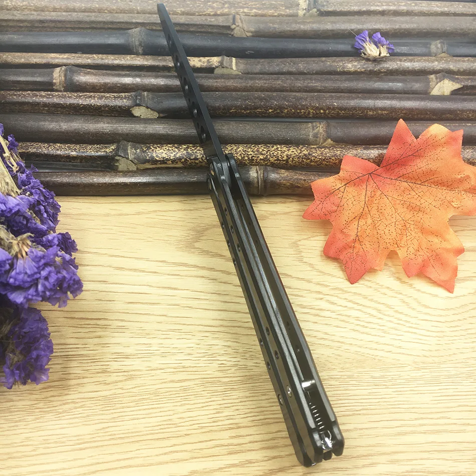 440C тренировочный нож из нержавеющей стали Бабочка складной тупой для косплея